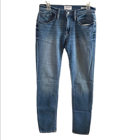 Frame Men's Skinny Jeans L’Homme Heistand Blue Denim Size 29 30x31.5 - Picture 3 of 7
